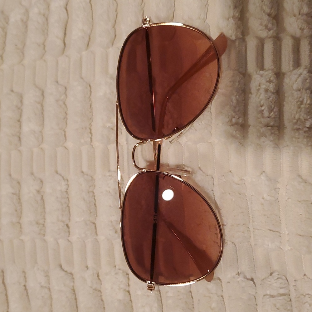 Summer & Rose aviator sunglasses gold-colored frame & light pink gradient Lenses